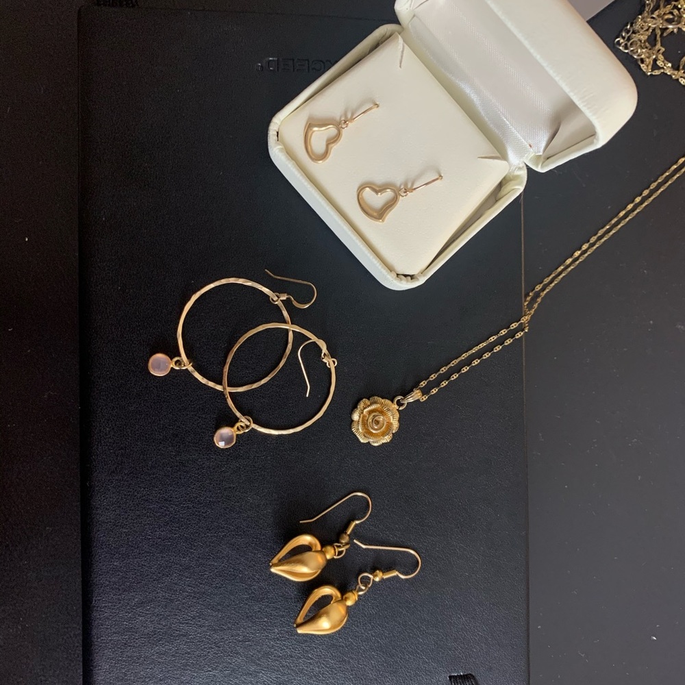 Gold Plated Jewelry Set of 4